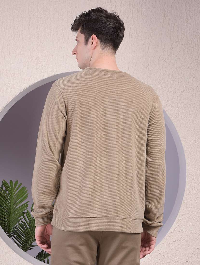 men solid long sleeve regular fit sweatshirt - 22030623 - Standard Image - 3