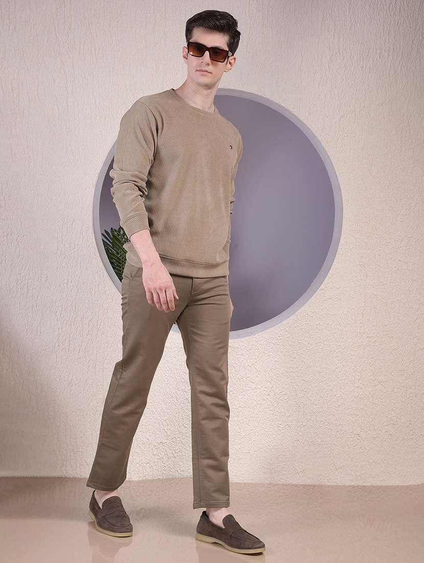 men solid long sleeve regular fit sweatshirt - 22030623 - Standard Image - 5