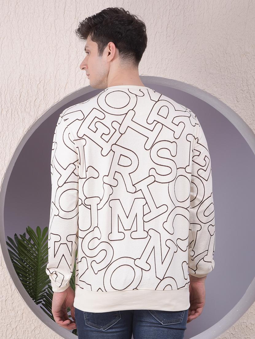 men printed long sleeve regular fit sweatshirt - 22030638 - Standard Image - 3