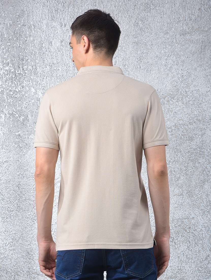 men solid short sleeve regular fit polo t-shirt - 22030720 -  Standard Image - 3