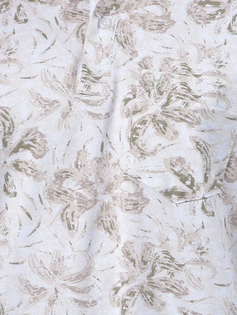 men printed short sleeve regular fit polo t-shirt - 22030722 -  Standard Image - 5