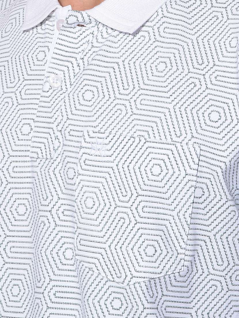 men printed short sleeve regular fit polo t-shirt - 22030724 -  Standard Image - 5