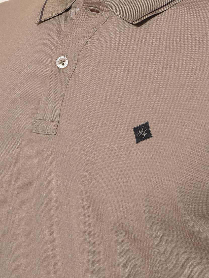 men solid short sleeve regular fit polo t-shirt - 22030738 - Standard Image - 5