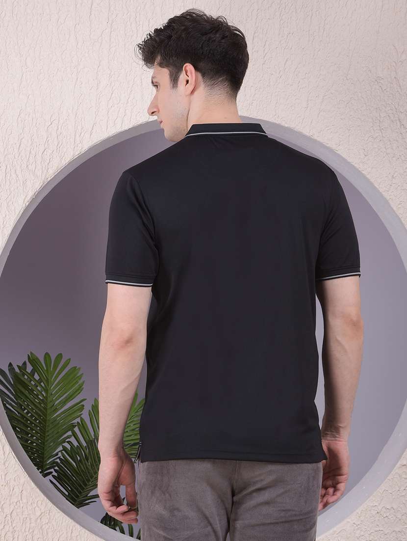 men solid short sleeve regular fit polo t-shirt - 22030740 - Standard Image - 3