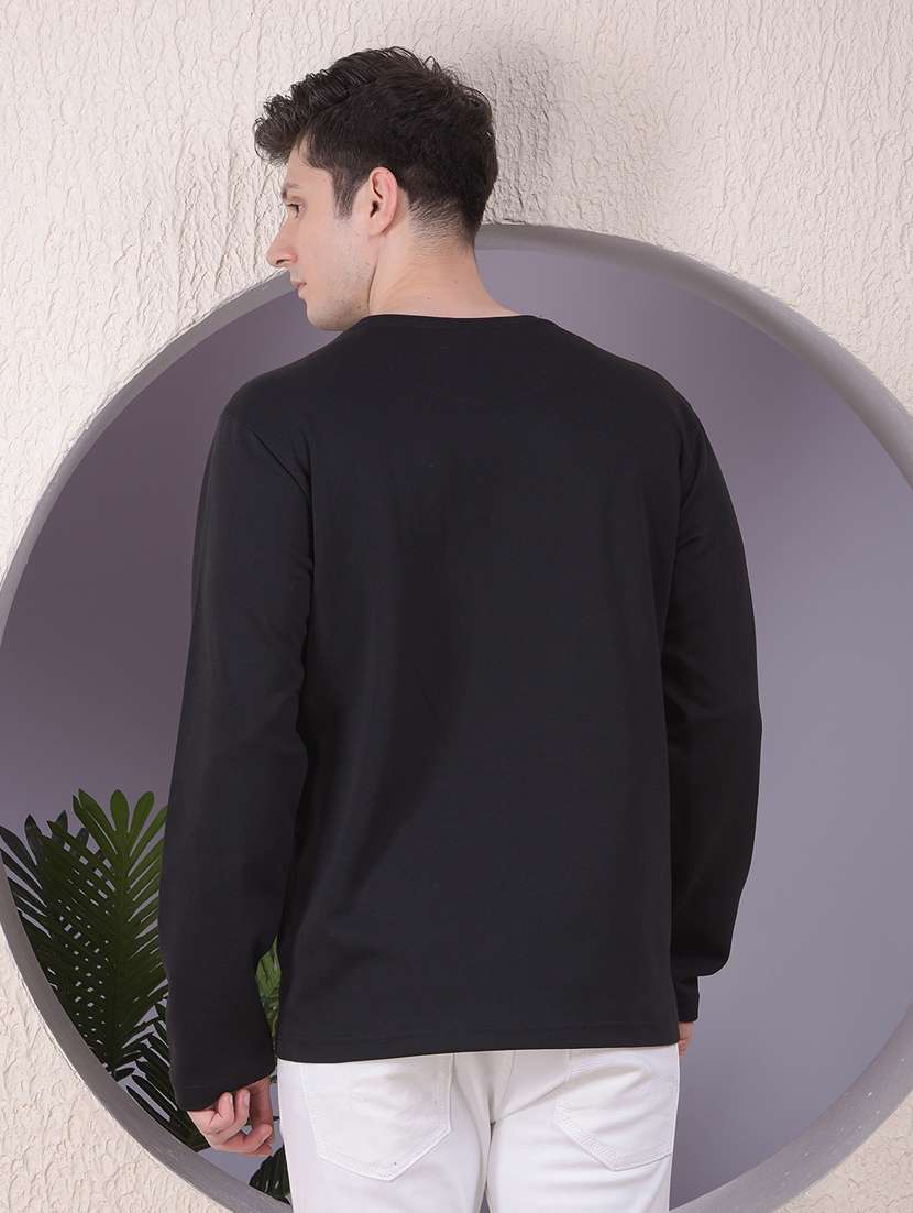men solid long sleeve regular fit t-shirt - 22030751 -  Standard Image - 3