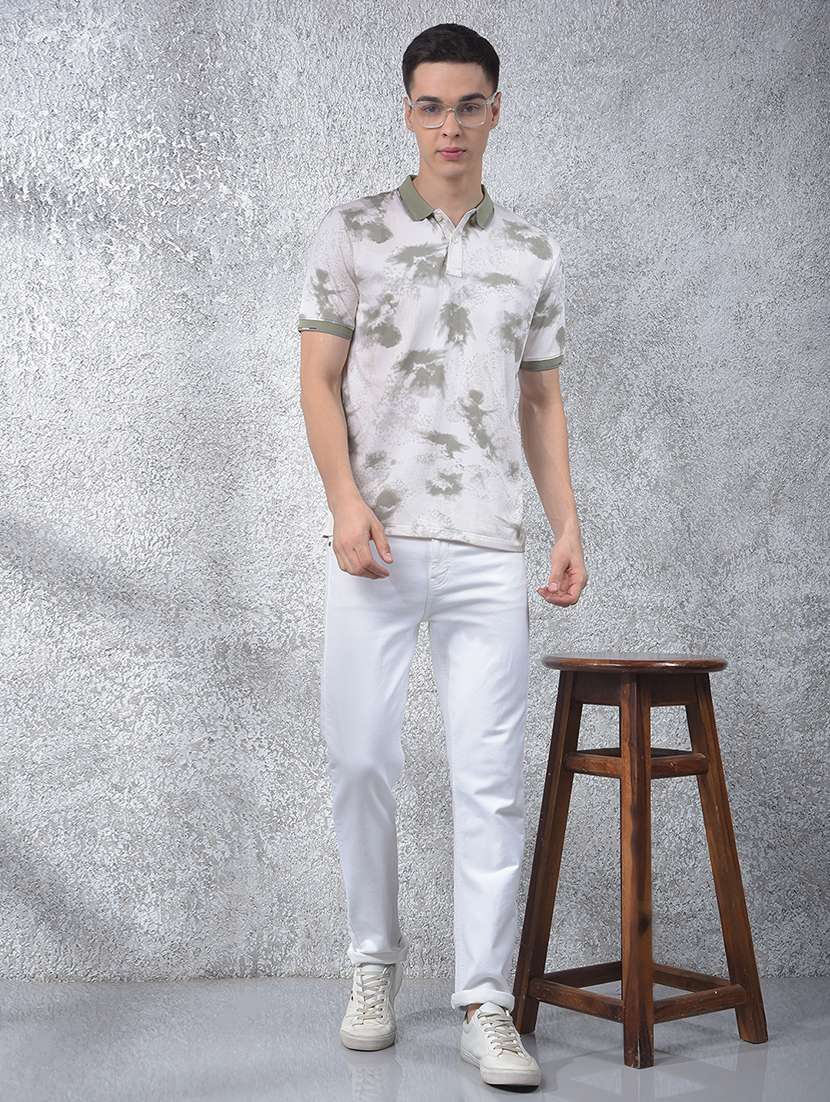 men printed short sleeve regular fit polo t-shirt - 22030762 -  Standard Image - 5