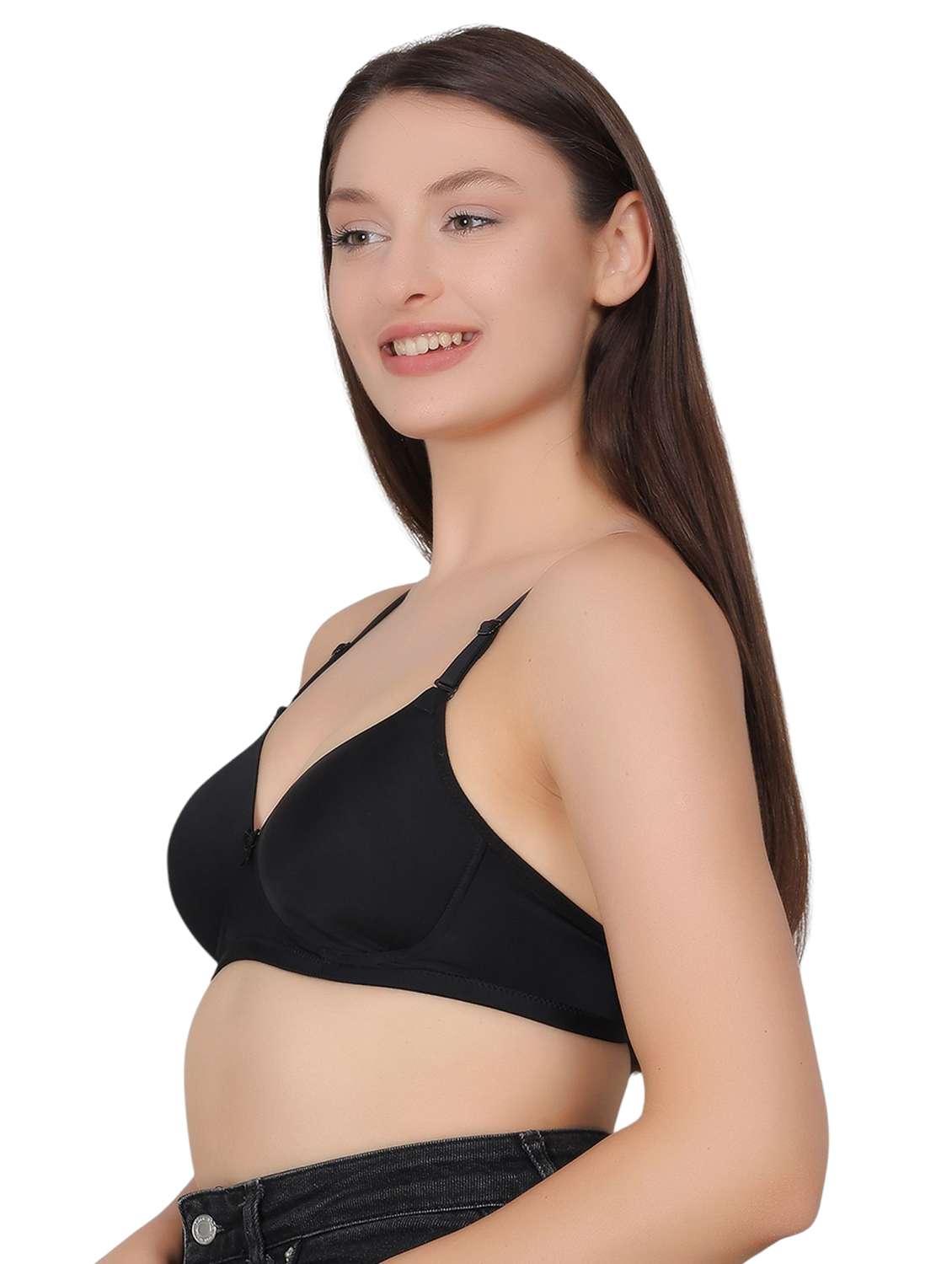 women pack of 2 solid lightly padded t-shirt bra - 22030931 -  Standard Image - 3