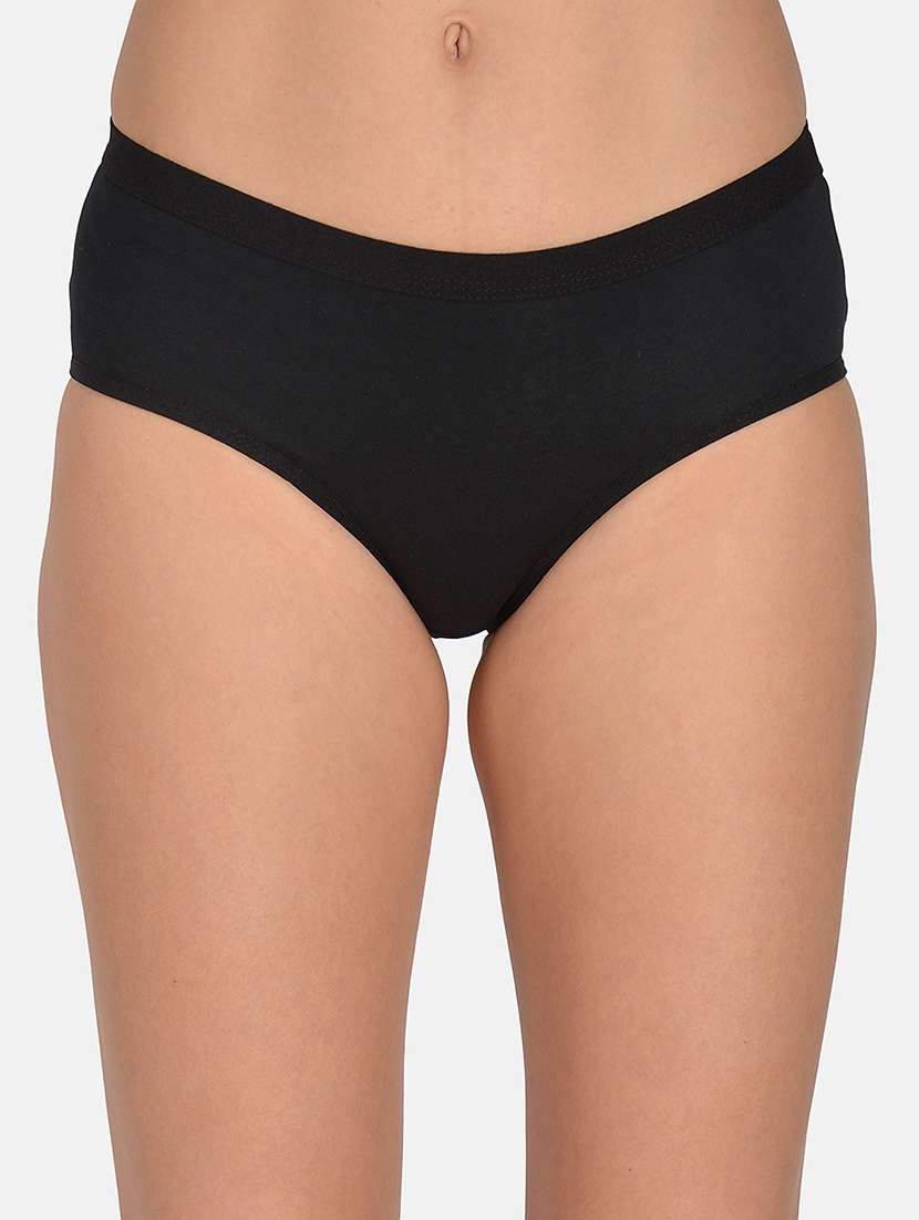 women pack of 2 solid mid rise hipsters - 22030941 - Standard Image - 3