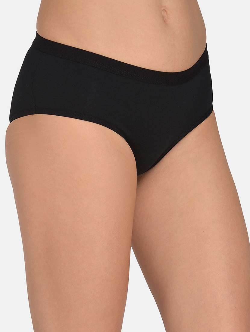 women pack of 2 solid mid rise hipsters - 22030941 - Standard Image - 5