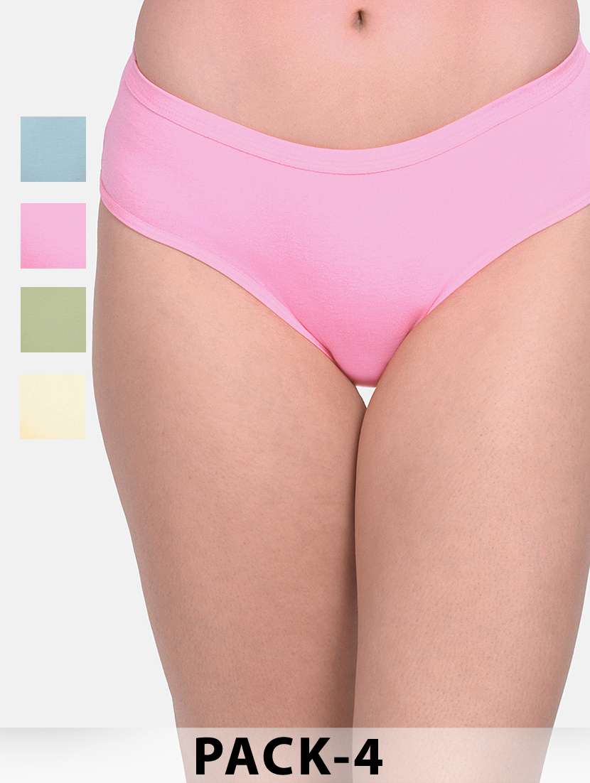 women pack of 3 solid mid rise hipsters - 22030942 - Zoom Image - 0