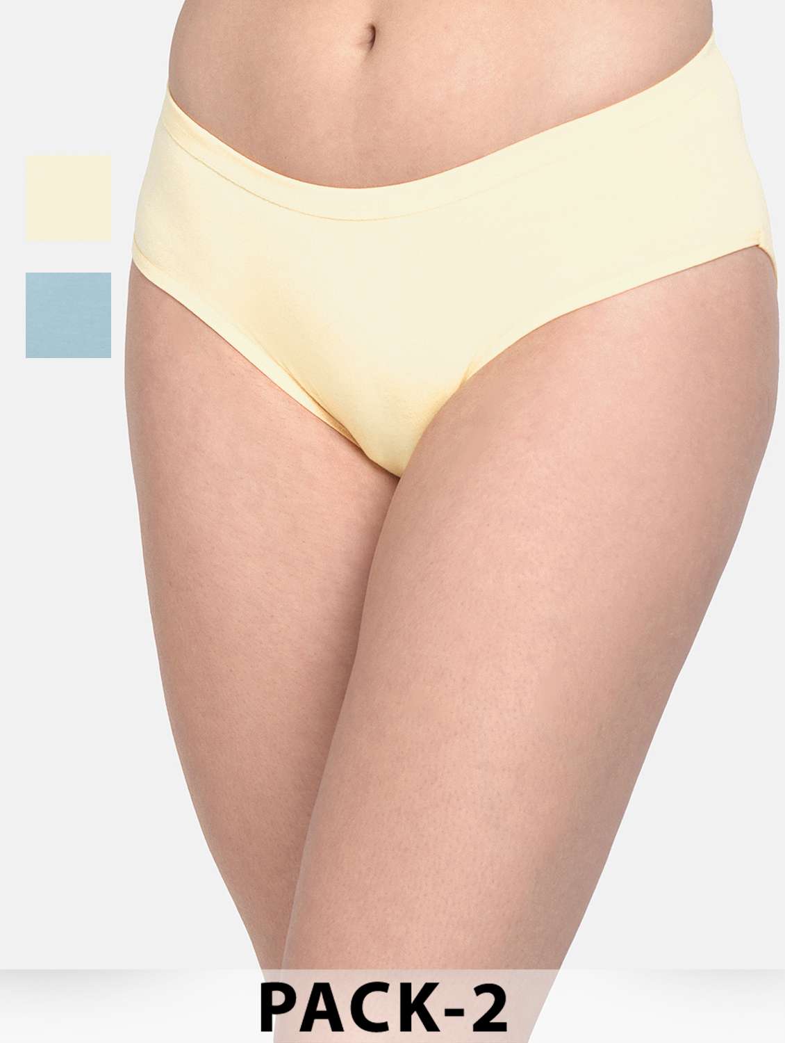 women pack of 2 solid mid rise hipsters - 22030944 - Zoom Image - 0