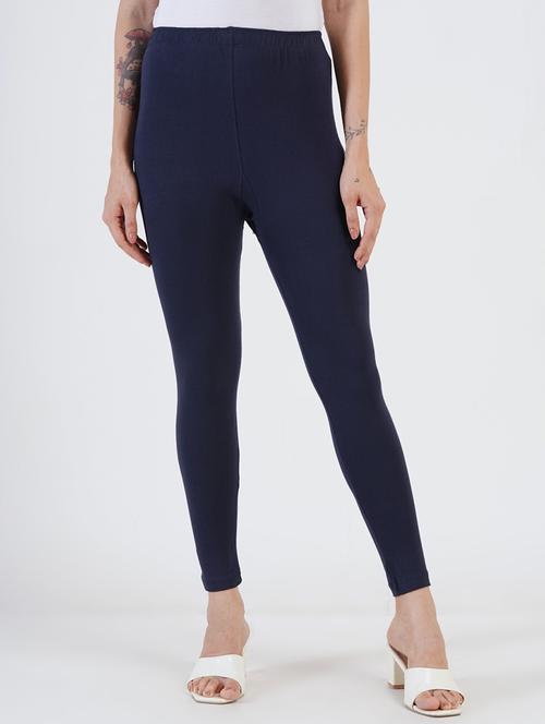 women solid mid rise ankle length legging - 22030984 - Standard Image - 0