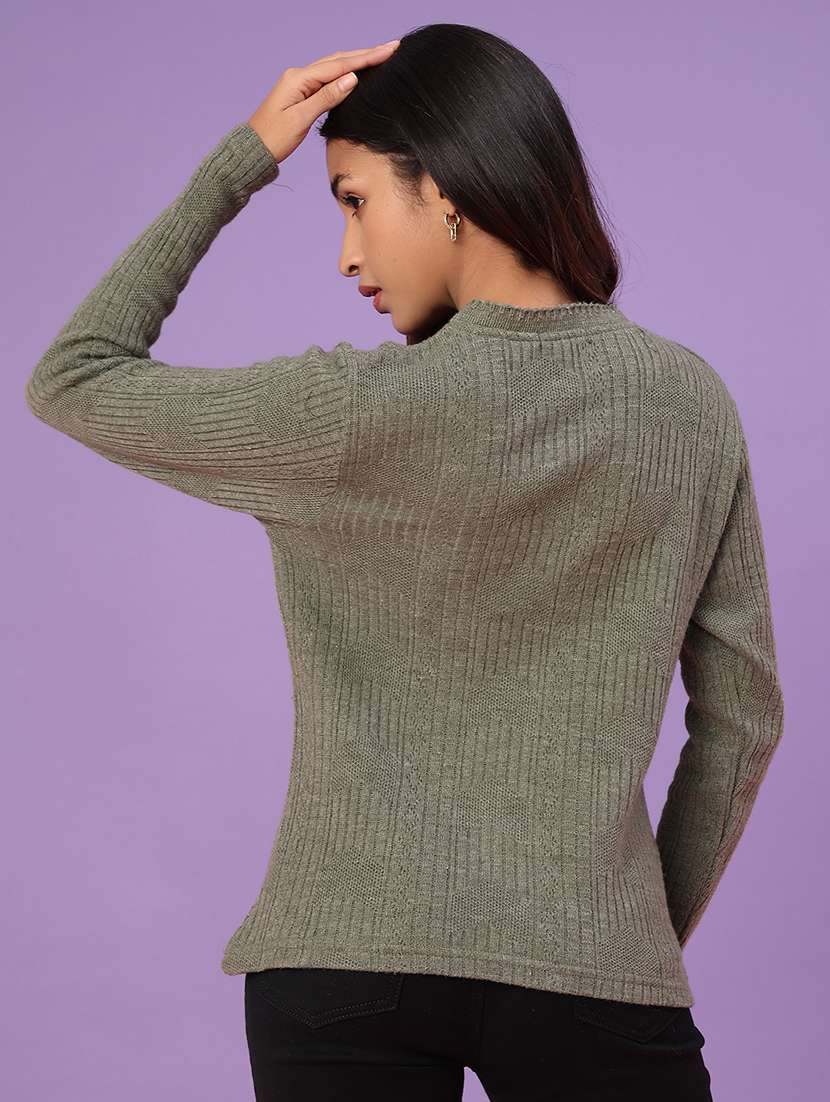 women self design long sleeve cardigan - 22031159 -  Standard Image - 3