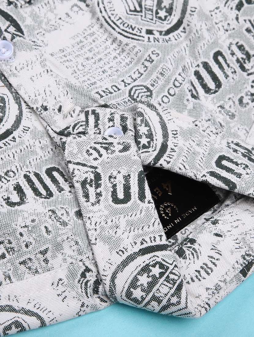 boys printed long sleeve casual shirt - 22031206 -  Standard Image - 3