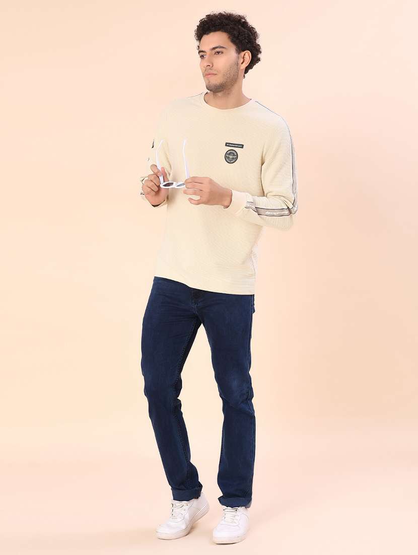 men self design long sleeve regular fit t-shirt - 22031228 -  Standard Image - 3