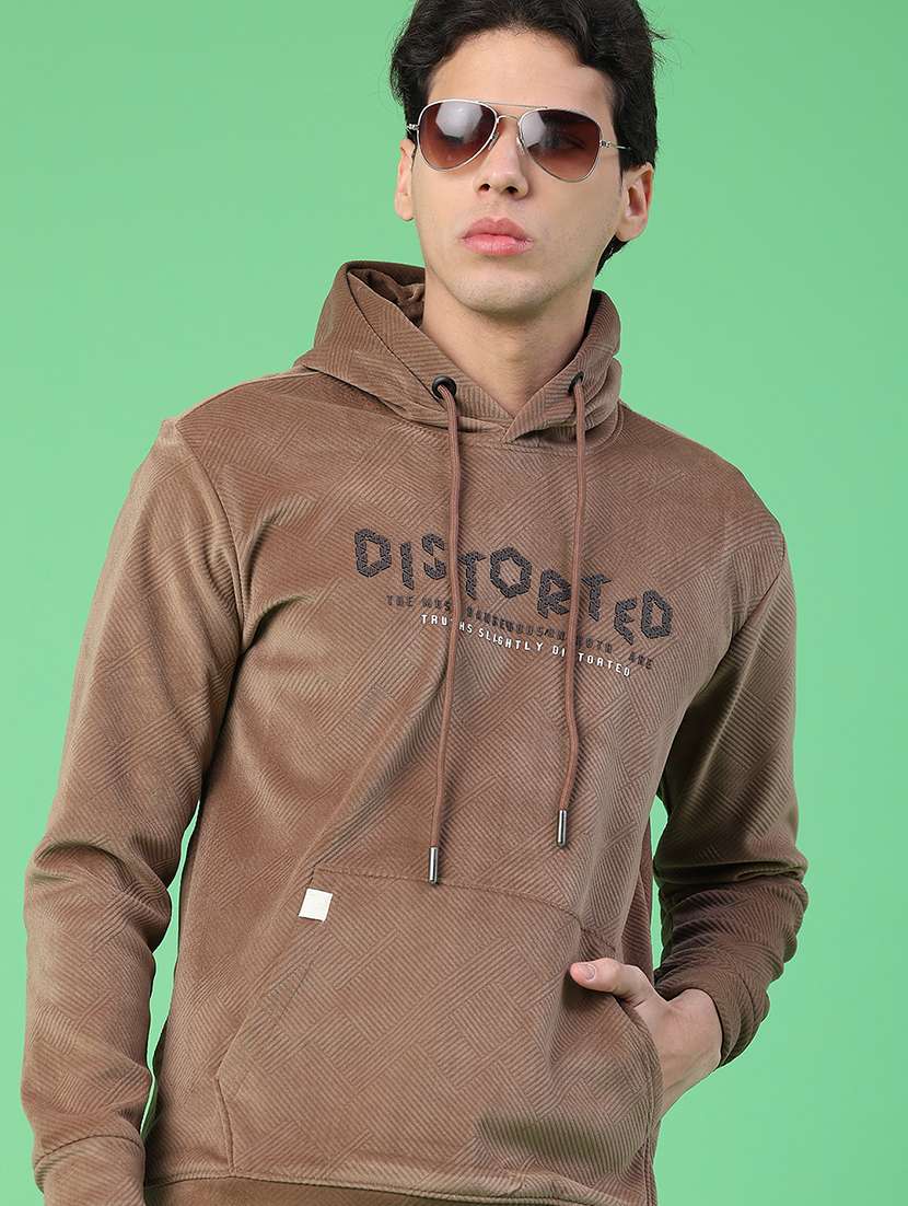 men typographic long sleeve regular fit sweatshirt