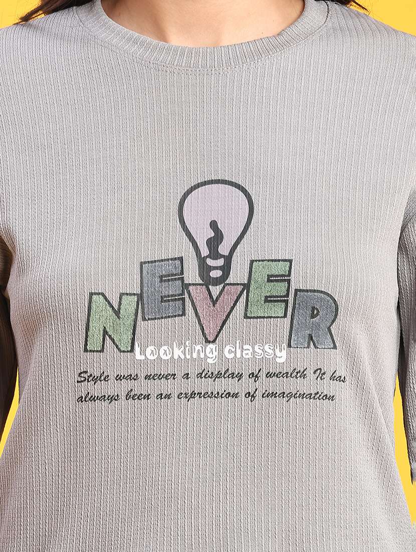 women printed long sleeve t-shirt - 22031293 -  Standard Image - 5