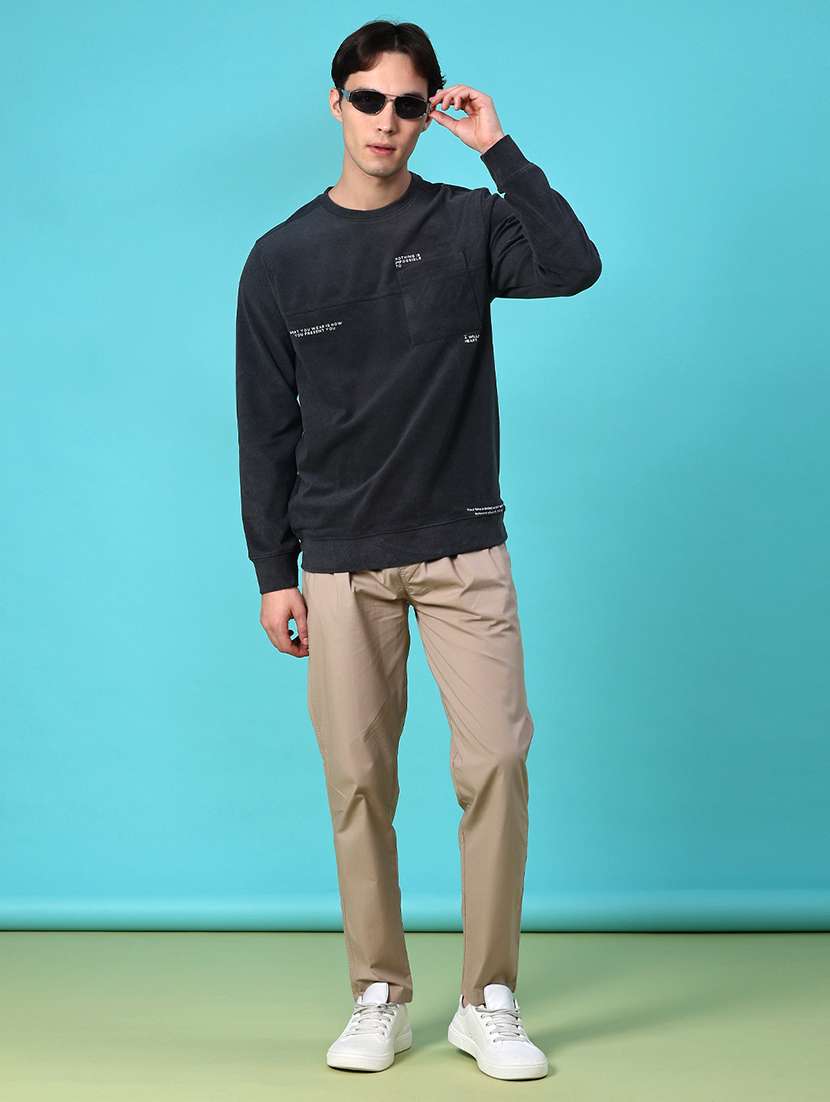 men typographic long sleeve regular fit t-shirt - 22031459 -  Standard Image - 3