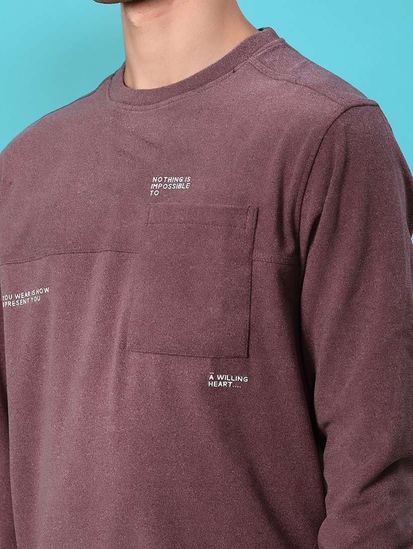 men typographic long sleeve regular fit t-shirt - 22031461 -  Standard Image - 3