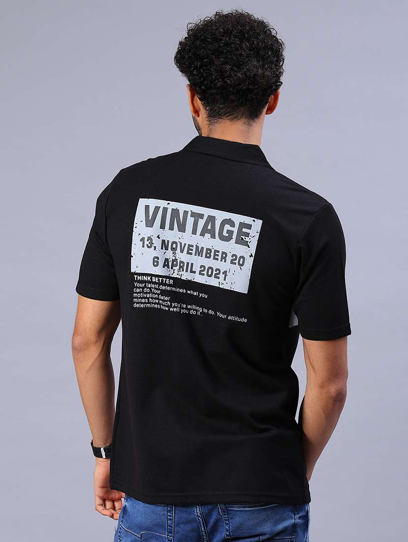 Men Typographic Short Sleeve Regular Fit Casual Shirt - 22031505 -  Standard Image - 3
