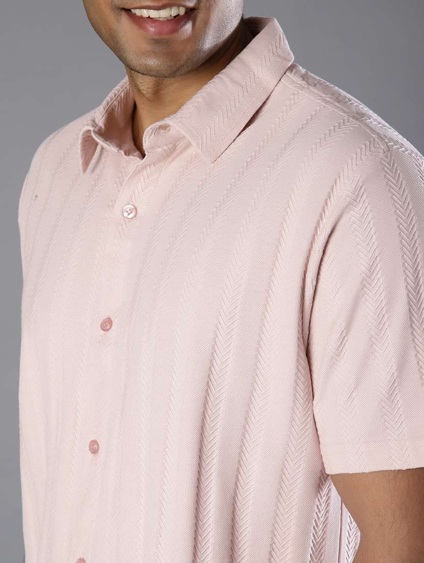 men self design short sleeve regular fit casual shirt - 22031513 -  Standard Image - 5