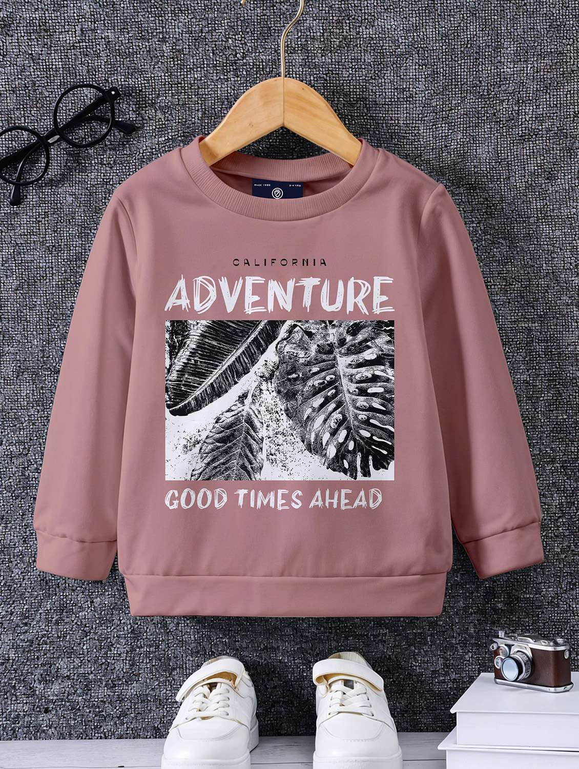 boys printed long sleeve sweatshirt