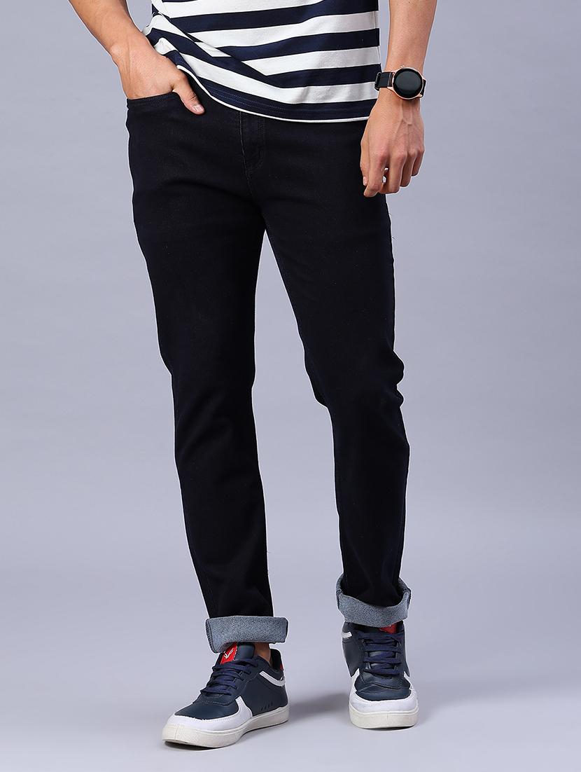 men plain mid rise full length jeans - 22031661 - Zoom Image - 0