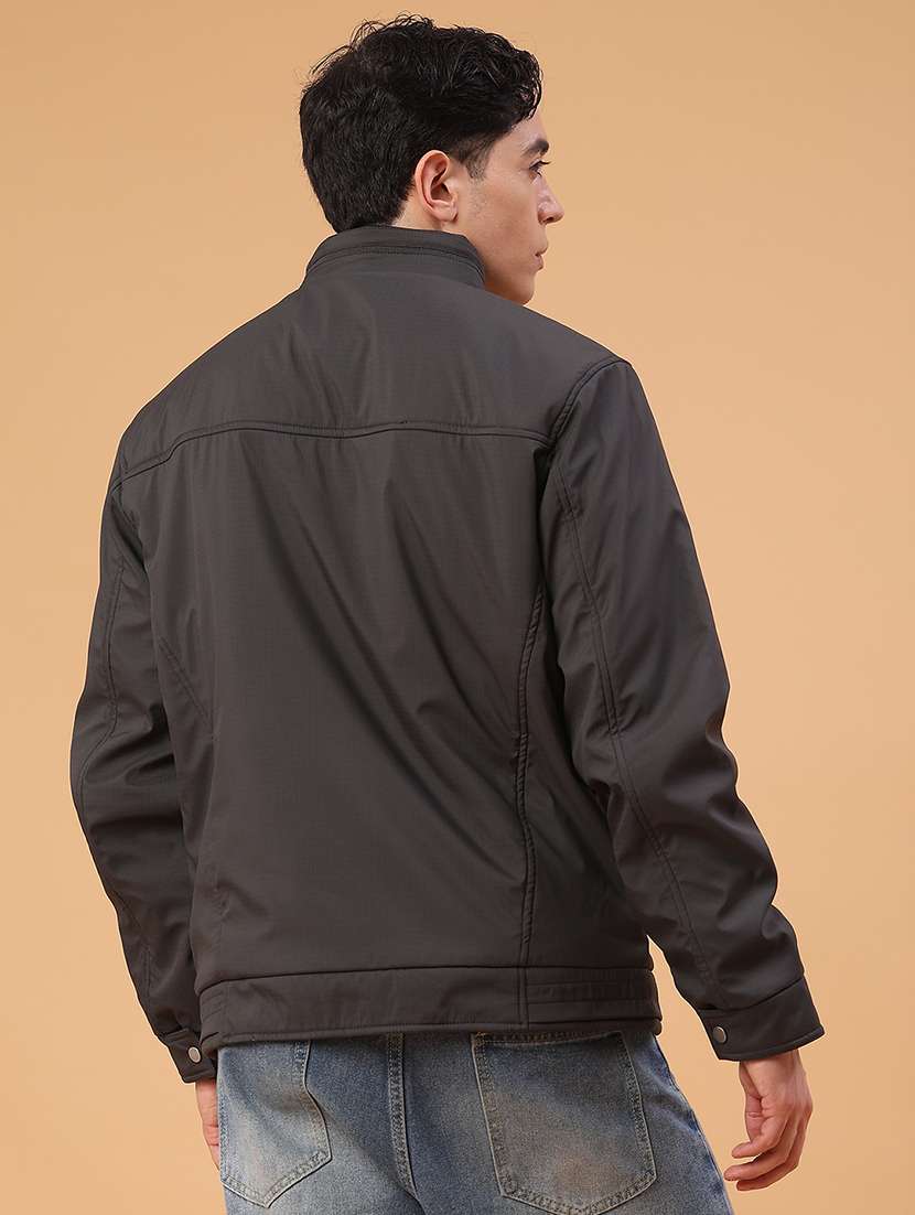 Men Solid Long Sleeve Puffer Jacket - 22031843 -  Standard Image - 3