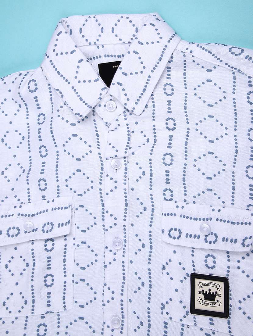 boys printed long sleeve casual shirt - 22031861 -  Standard Image - 3