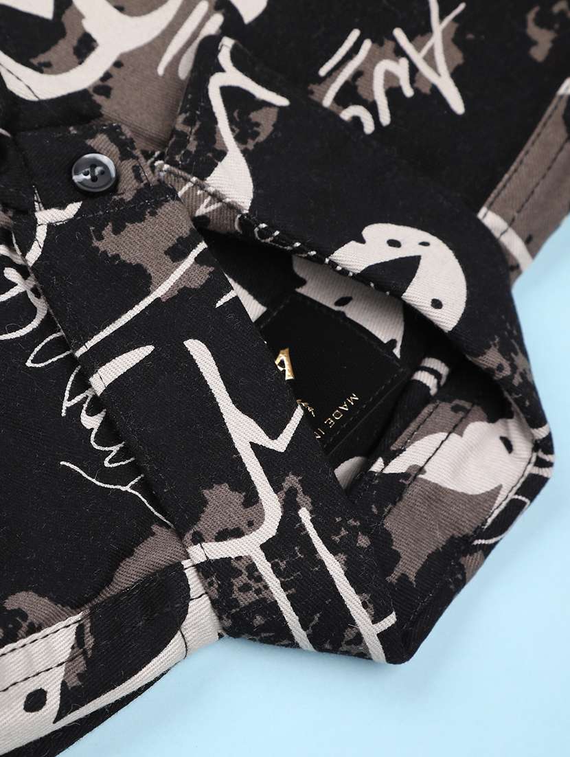 boys printed long sleeve casual shirt - 22031865 -  Standard Image - 3