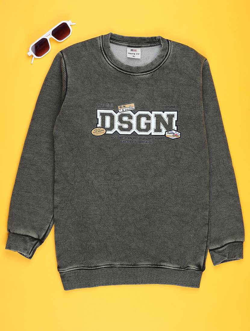 boys printed long sleeve sweatshirt