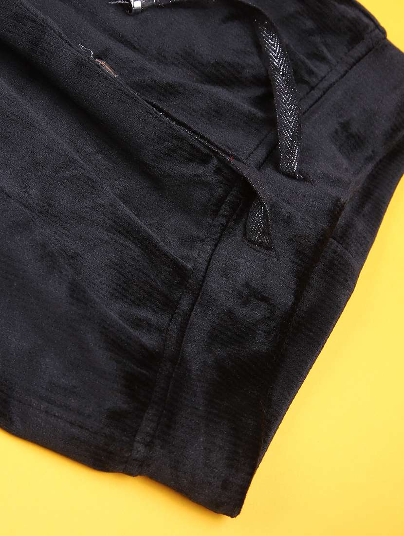 girls solid mid rise lounge wear pyjama - 22031938 -  Standard Image - 3