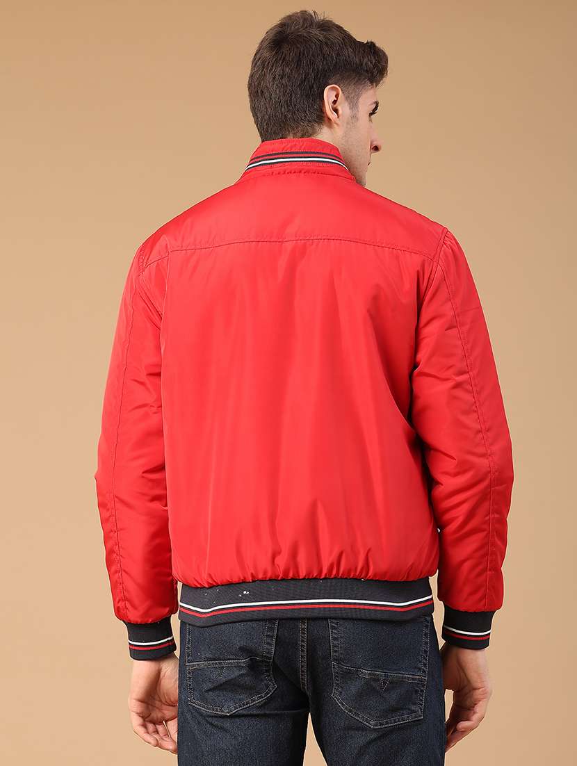 men solid long sleeve reversible bomber jacket - 22032003 -  Standard Image - 5