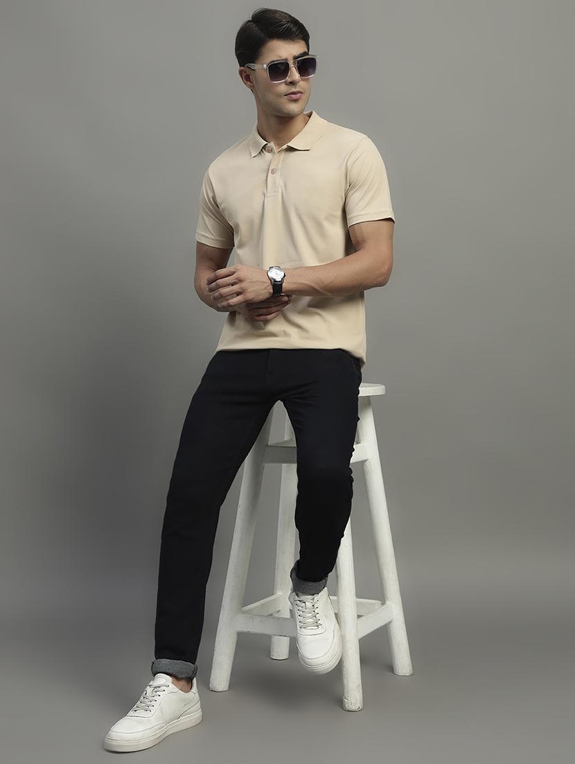 beige polyester plain tshirt - 22032173 - Standard Image - 3