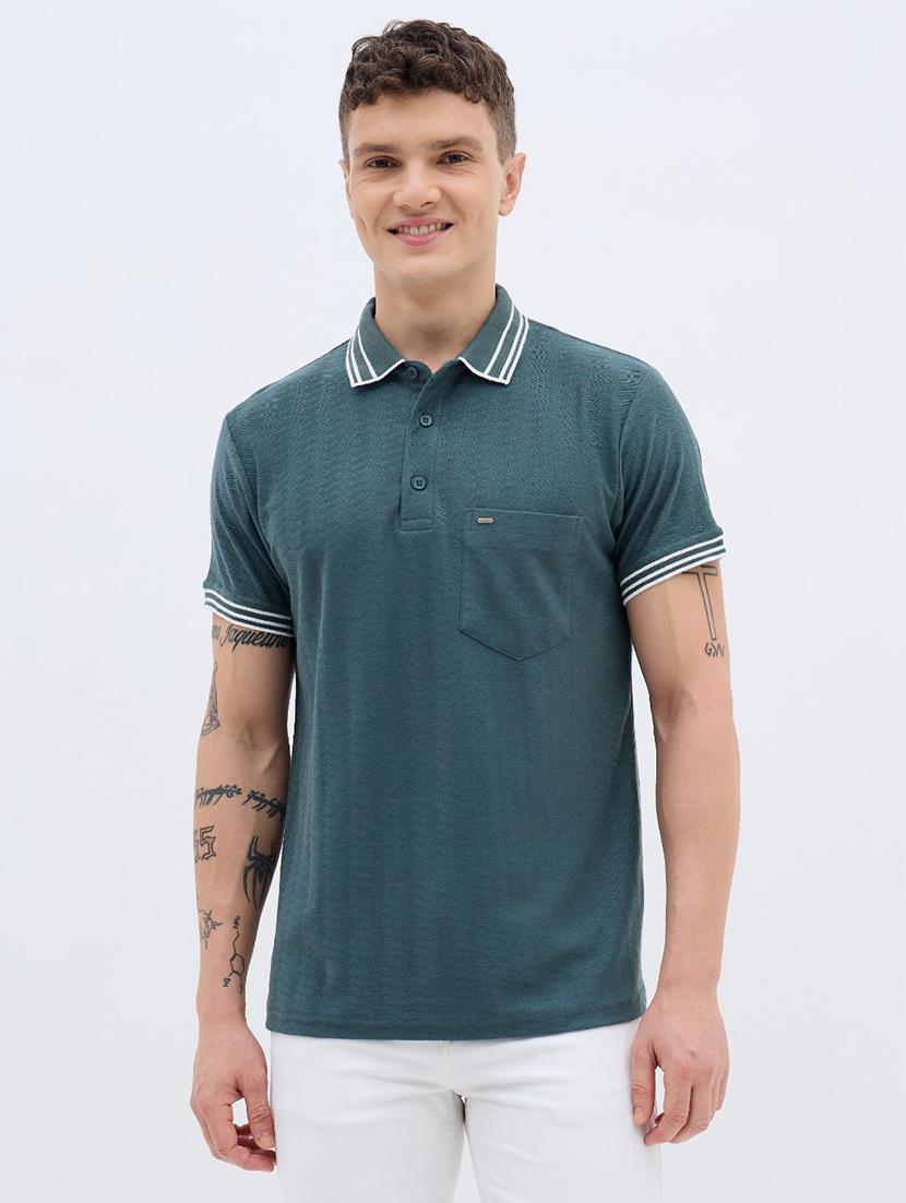 green cotton plain tshirt