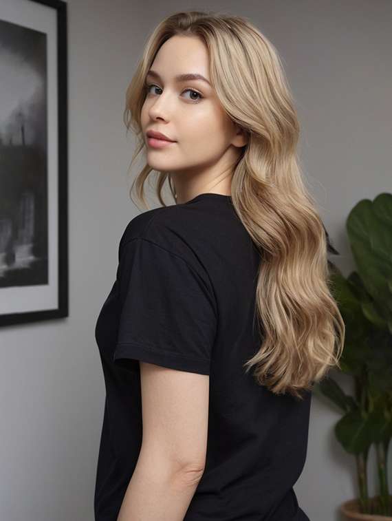 women printed short sleeve oversized t-shirt - 22033327 -  Standard Image - 3