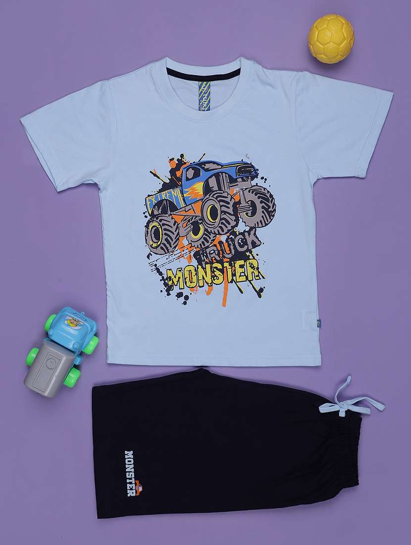 kids printed short sleeve co-ord set