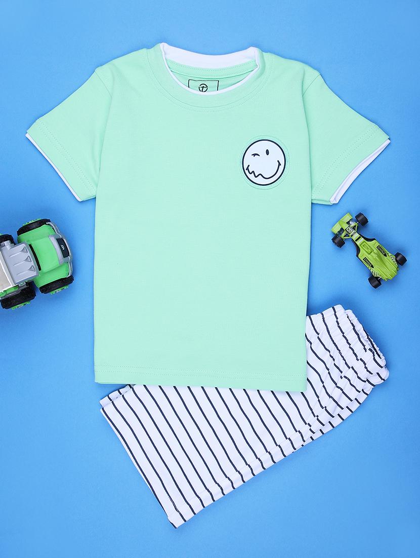 kids printed short sleeve co-ord set - 22033410 - Zoom Image - 0