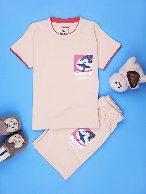 kids printed short sleeve co-ord set - 22033412 - Standard Image - 0