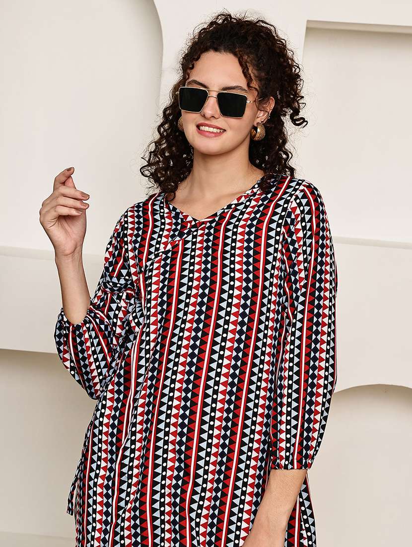 women printed top and trouser co-ord set - 22033425 - Standard Image - 5