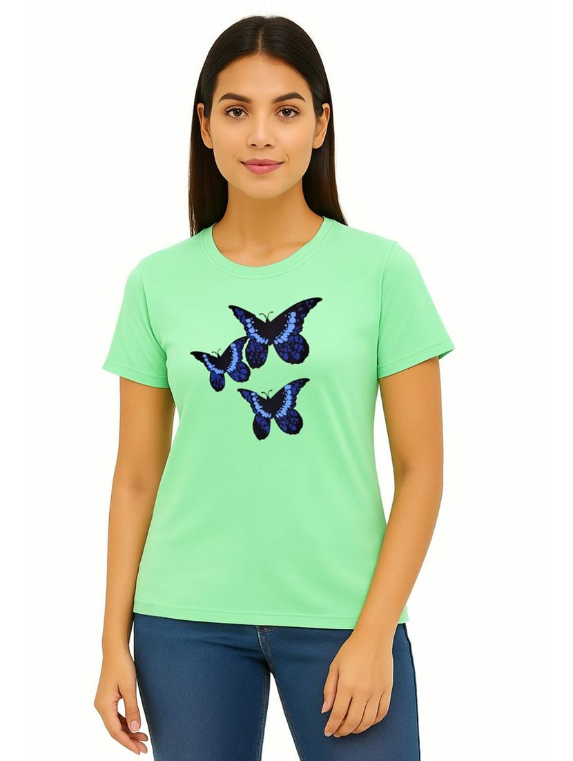 women printed short sleeve regular fit t-shirt - 22033432 -  Zoom Image - 0