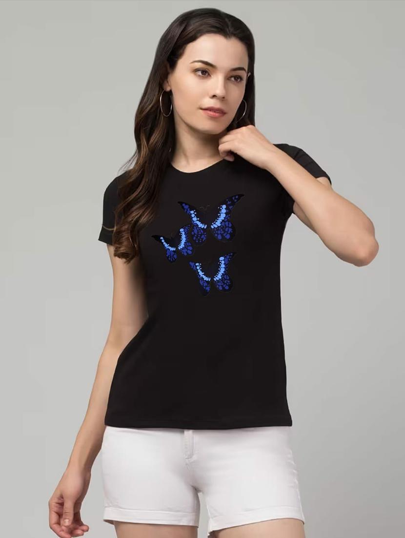women printed short sleeve regular fit t-shirt - 22033433 -  Zoom Image - 0