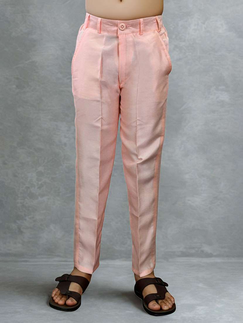 boys solid kurta and pyjama with embroidered nehru jacket - 22033574 - Standard Image - 5
