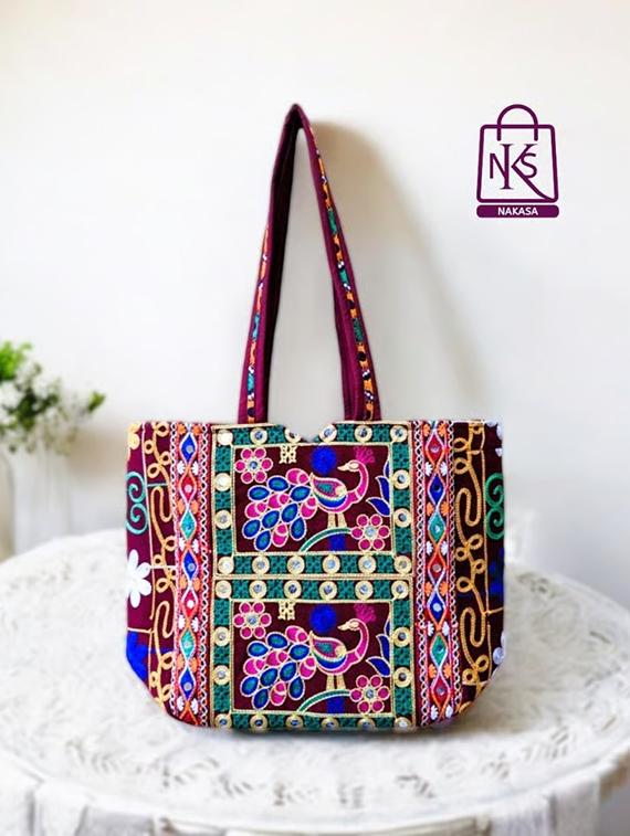 women embroidered tote bag - 22033637 -  Zoom Image - 0
