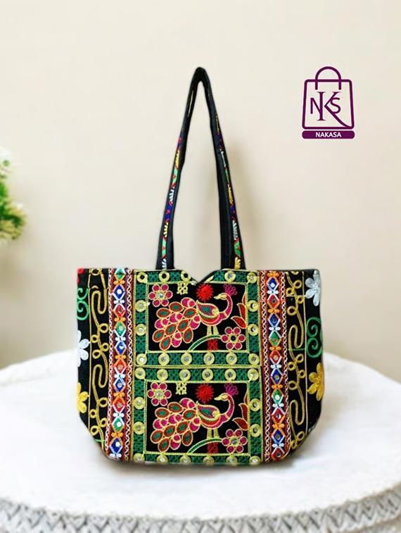 women embroidered tote bag - 22033639 - Zoom Image - 0