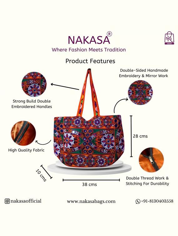 women embroidered tote bag - 22033641 - Standard Image - 3