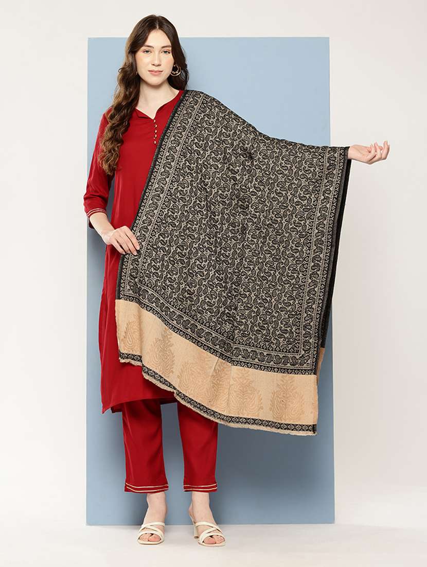 women paisley reversible shawl - 22033698 -  Zoom Image - 0