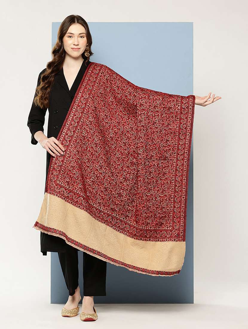 women paisley reversible shawl - 22033699 -  Zoom Image - 0
