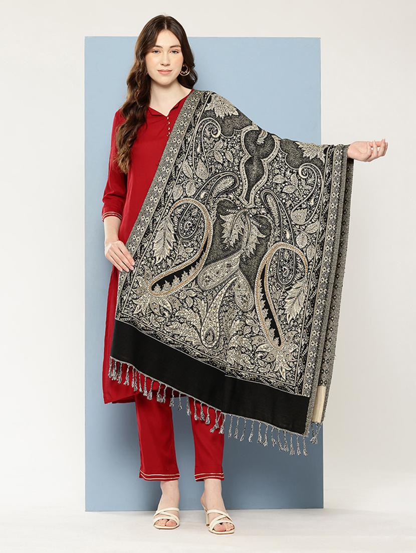 women paisley reversible shawl - 22033707 - Zoom Image - 0