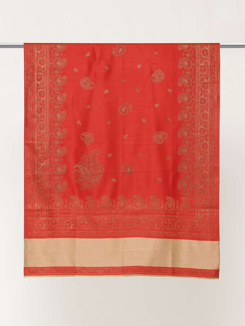 women self design reversible shawl - 22033708 -  Standard Image - 3